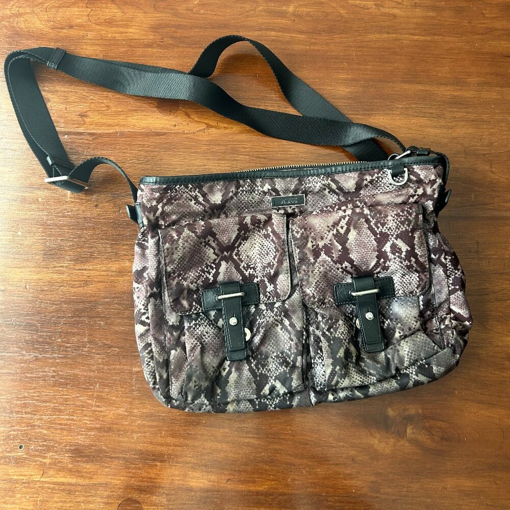 TUMI Snakeprint Crossbody Bag